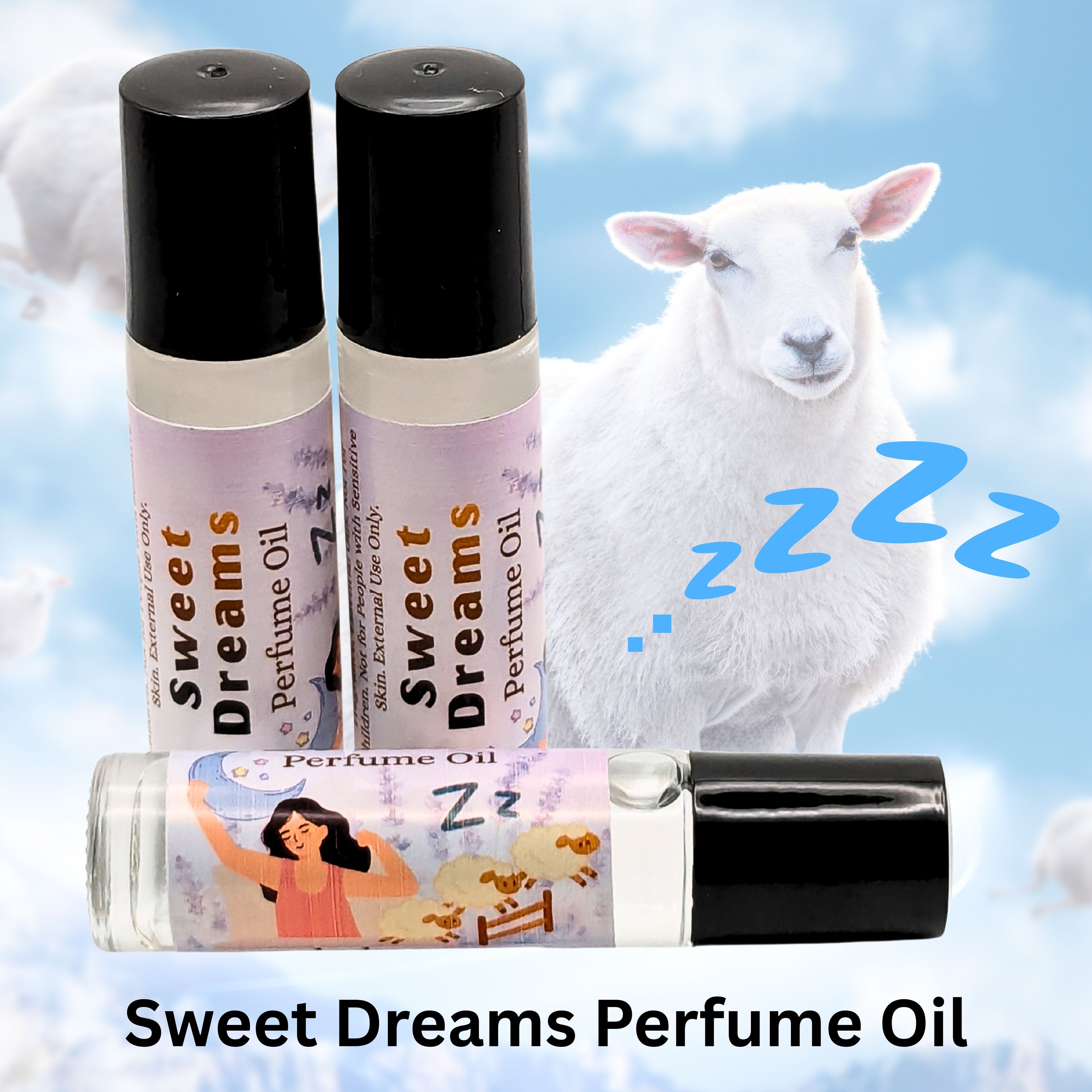 Sweet Dreams Perfume Oil | Sea Salt & Lavender Fragrance | Calming Spa Scent image 0