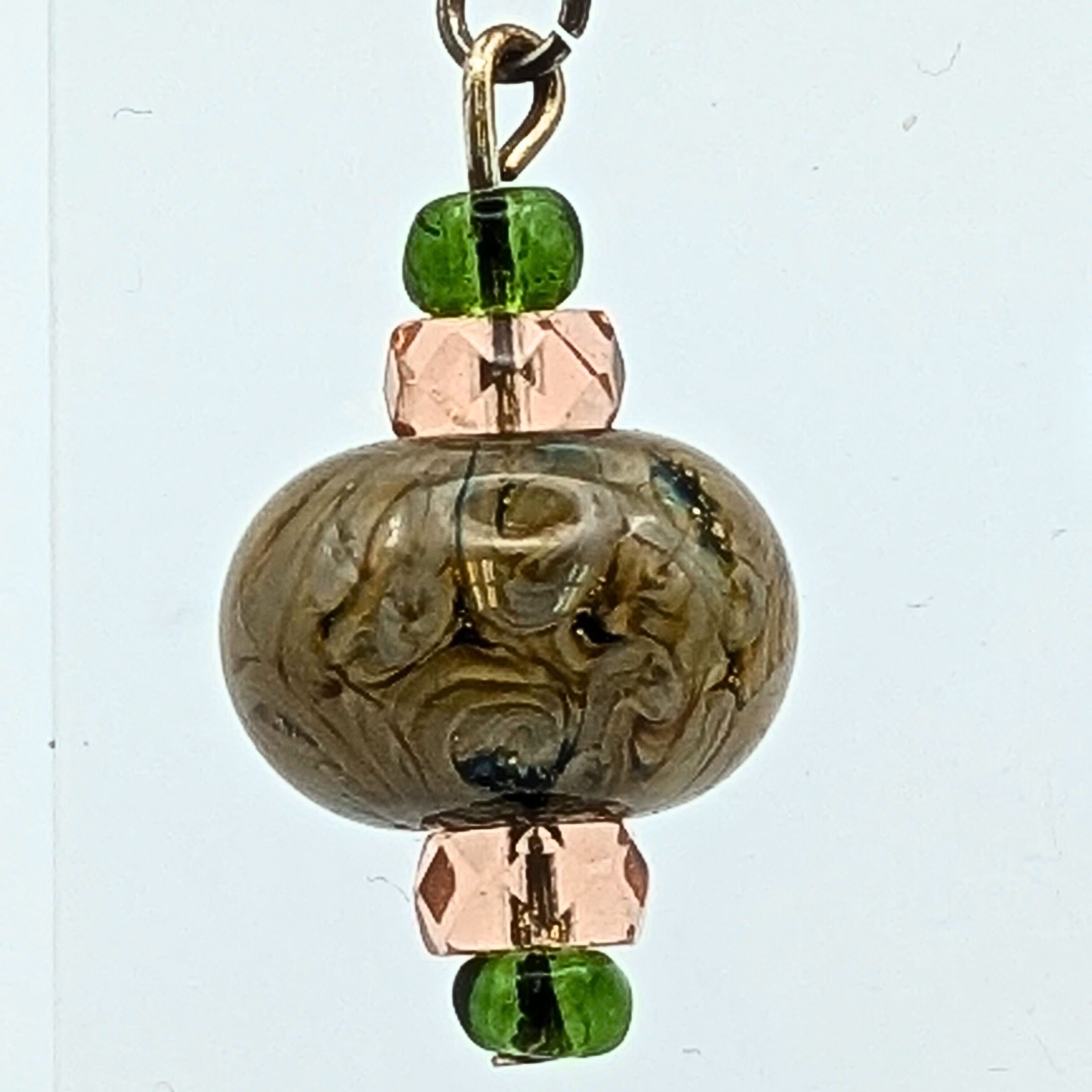 Sage Green Dangle Earrings image 2