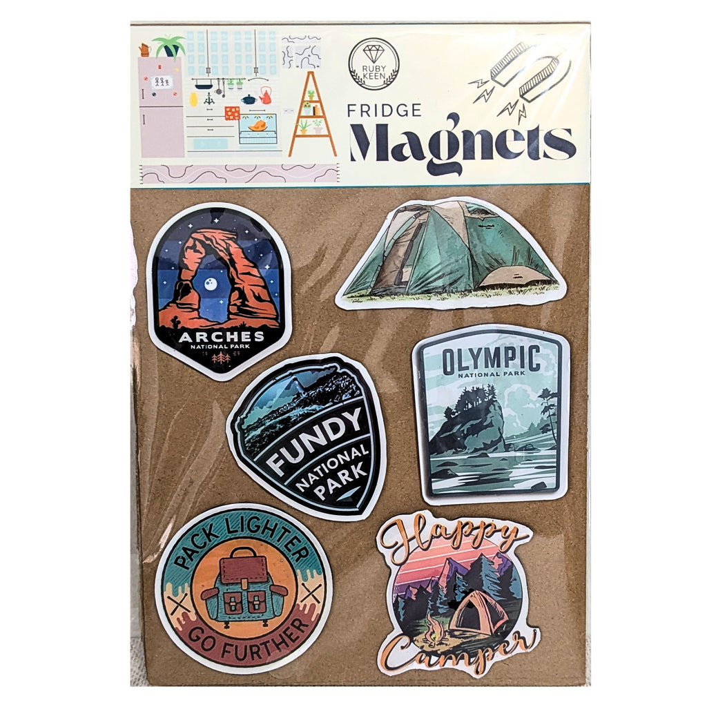 Travel Fridge Magnets – National Parks Camping Decor – Road Trip Kitchen image 0