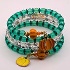 Traveling With Pumpkins Beaded Wrap Bracelet image 2