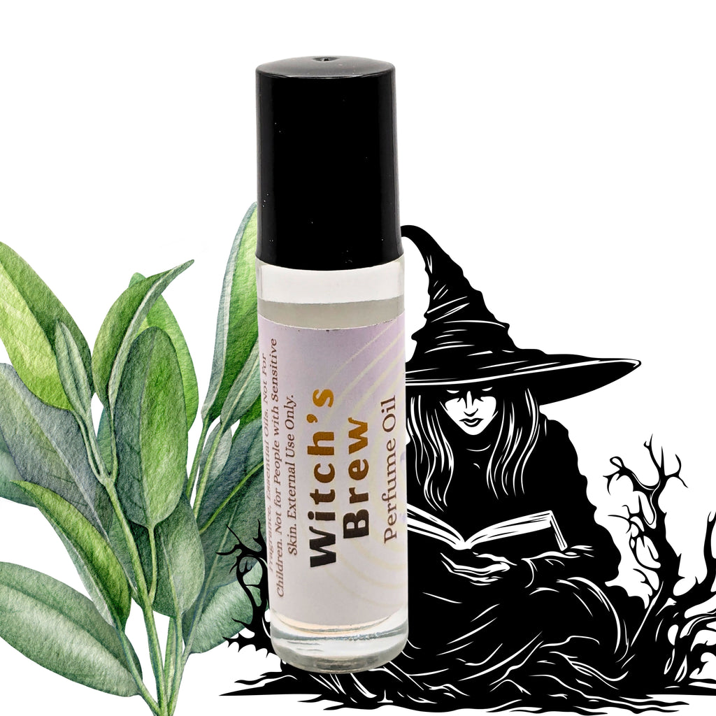 Witch's Brew Perfume Oil | Mystical Herbal Fragrance | Citrus & Clary Sage image 2