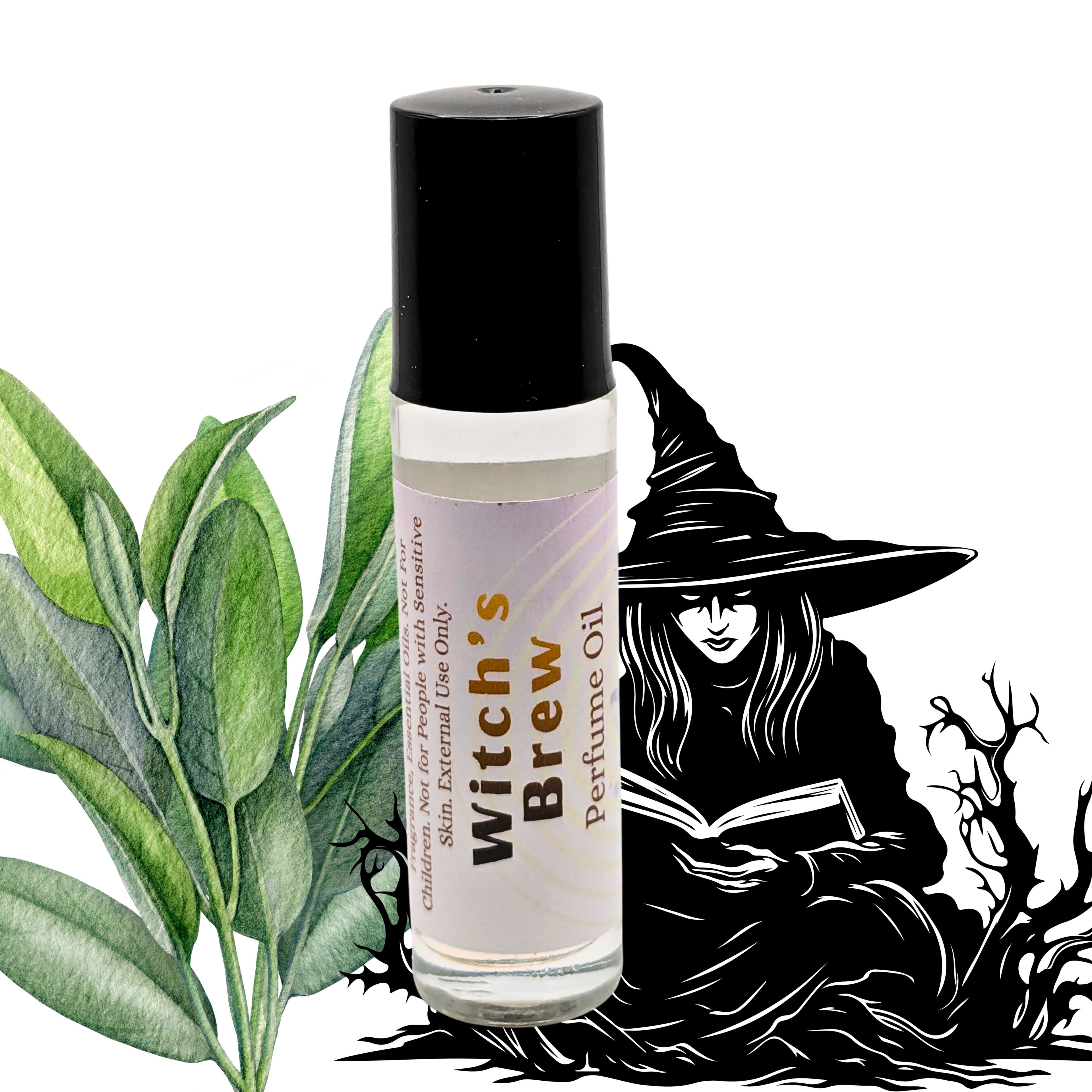 Witch's Brew Perfume Oil | Mystical Herbal Fragrance | Citrus & Clary Sage image 2