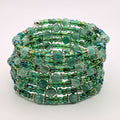 Chunky 7 Layer Beaded Wrap Cuff Bracelet image 0