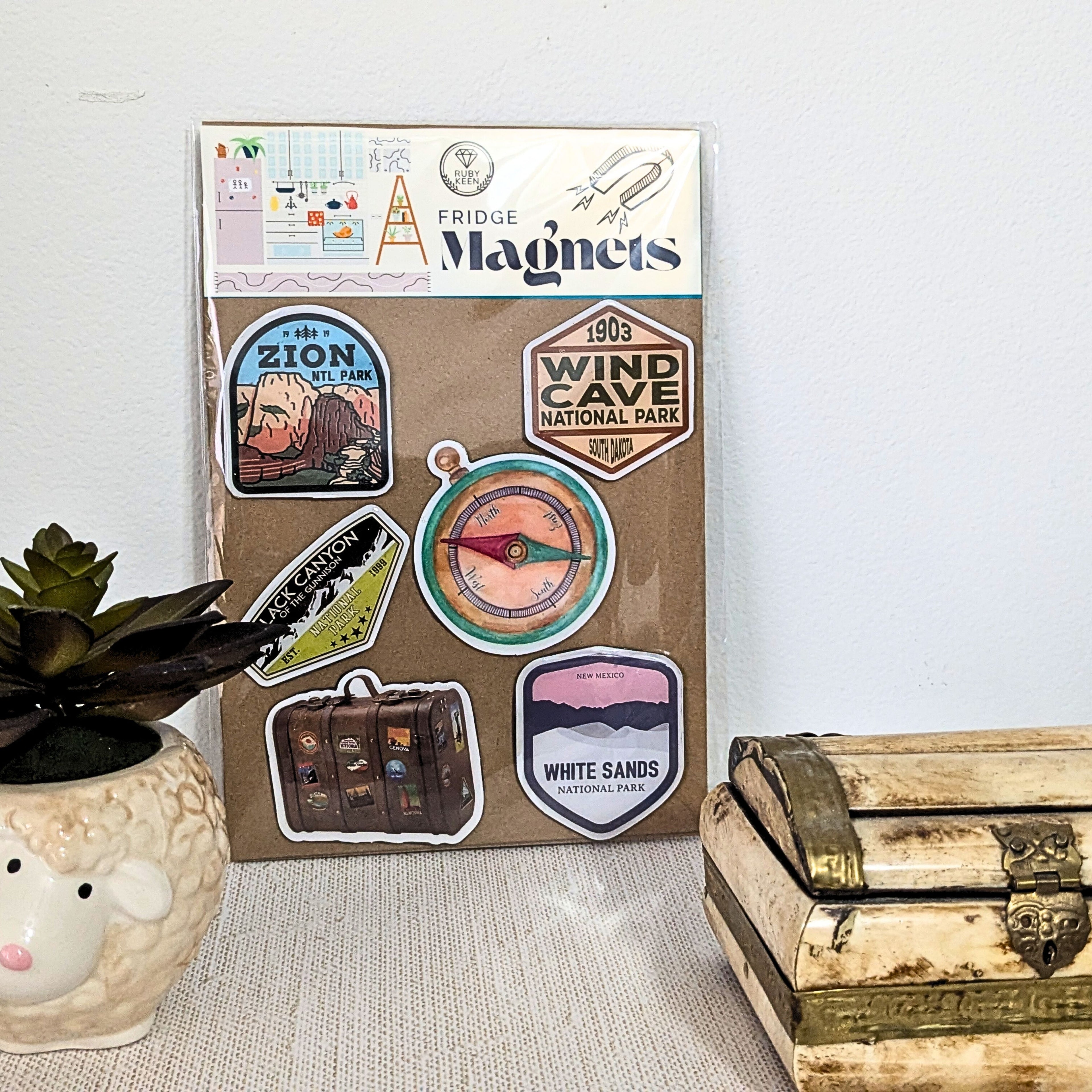 National Parks Fridge Magnets – Travel and Camping Decor - Road Trip image 2