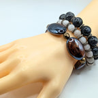 Mixed Beaded Bracelets for Women Jewelry Boho Beaded 3 Stacked Set image 0