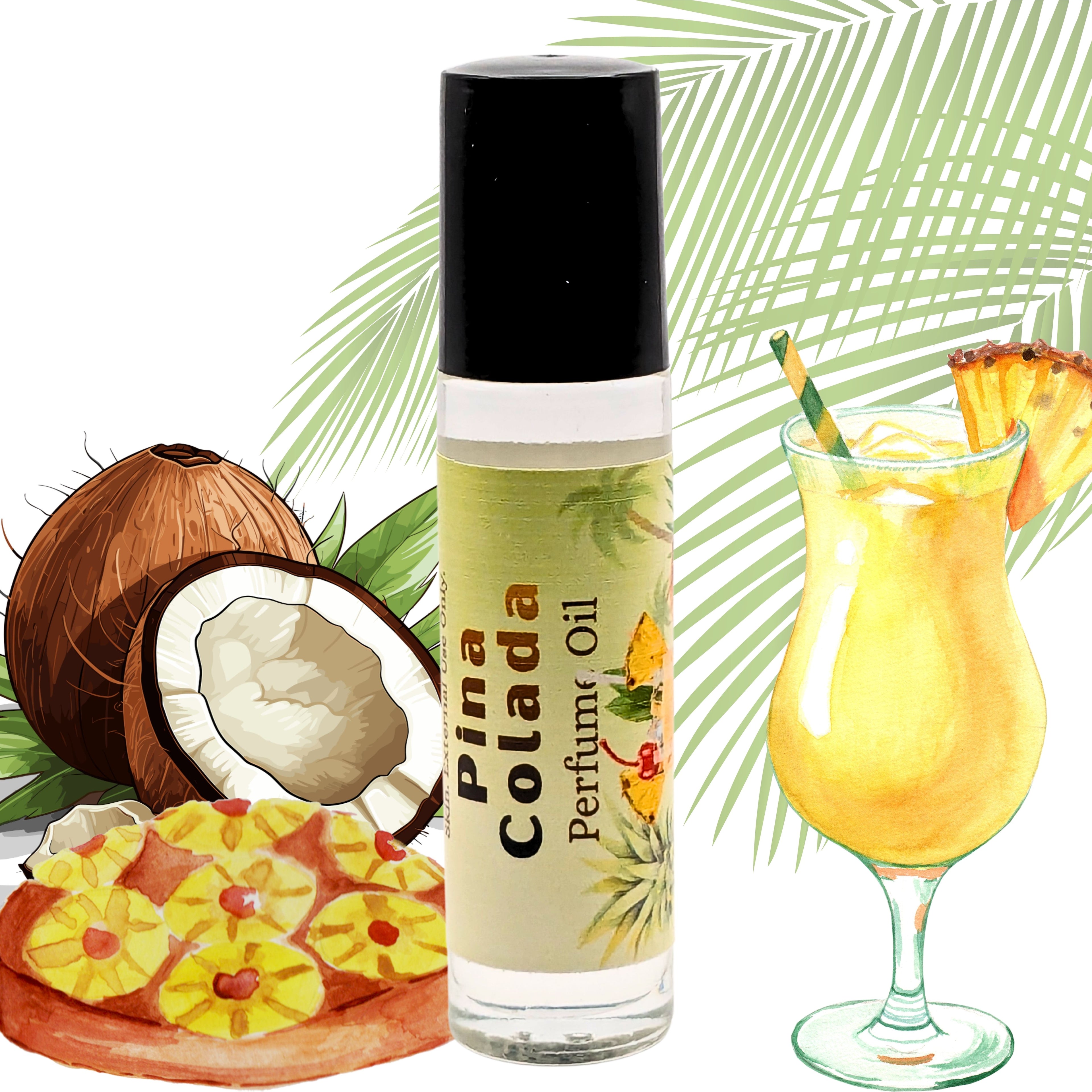 Piña Colada Perfume Oil | Tropical Coconut & Pineapple Fragrance | Beach Scent image 2