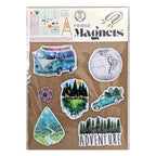 Travel Fridge Magnets – Road Trip Vacation Decor – Road Trip Kitchen Magnets image 0