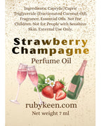 Strawberry Champagne Perfume Oil | Sweet Fruity Musk Scent | 7ml Rollerball image 2