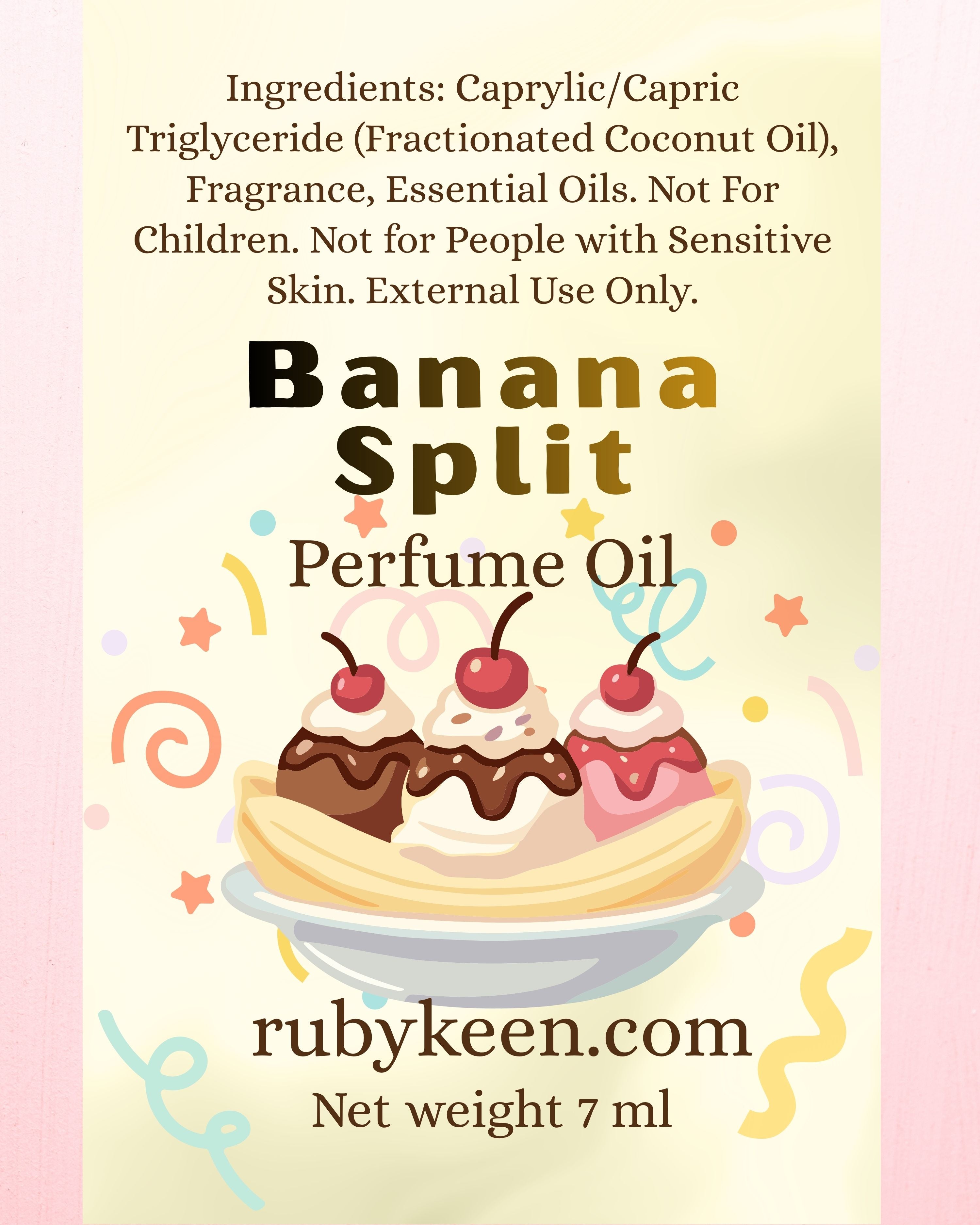 Banana Split Perfume Oil | Banana, Strawberry & Chocolate Fragrance | Roll-On image 5