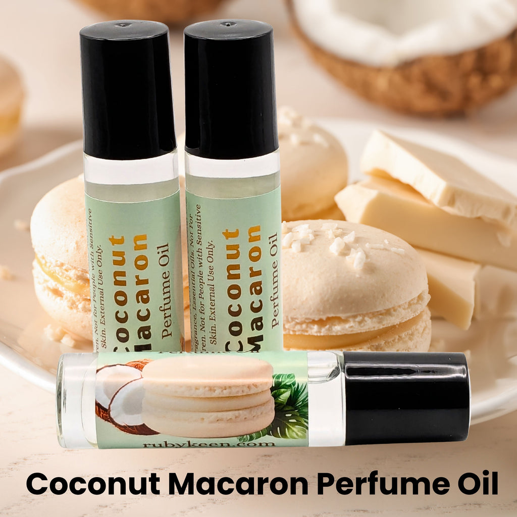 Coconut Macaron Perfume Oil | Sweet Coconut and Bakery Cookie Fragrance image 0