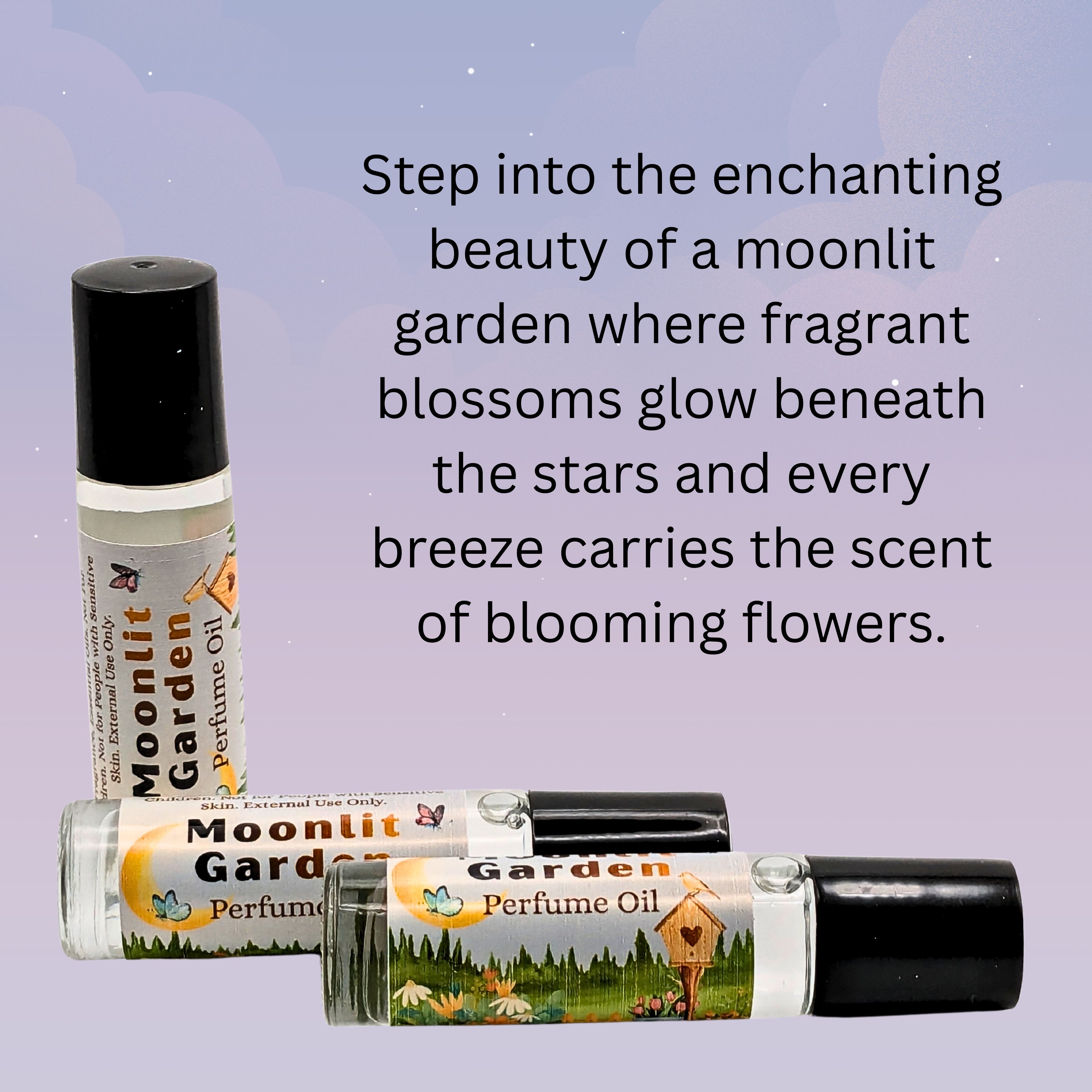 Moonlit Garden Perfume Oil | Floral Citrus Fragrance | Lavender, Rose & Jasmine image 1