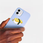 Kawaii Tamago Nigiri Egg Sushi Die-Cut Sticker — Cute Japanese Food Waterproof Laptop Decal