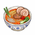 Spicy Ramen Bowl Sticker, Japanese Ramen Waterproof Decal, Pork & Bok Choy Noodle Sticker, Japanese Food Gift, Foodie Sticker