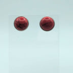 Red Stone Stud Earrings image 2