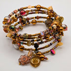 Elegant Fall Beaded Wrap Bracelet image 2