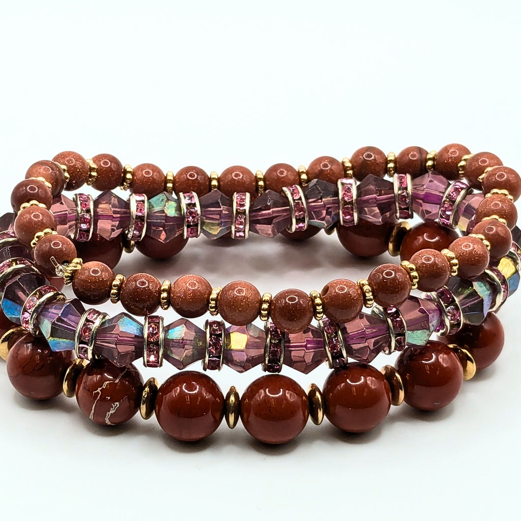 Beaded Bracelets for Women Jewelry Boho Beaded 3 Stacked Set image 0