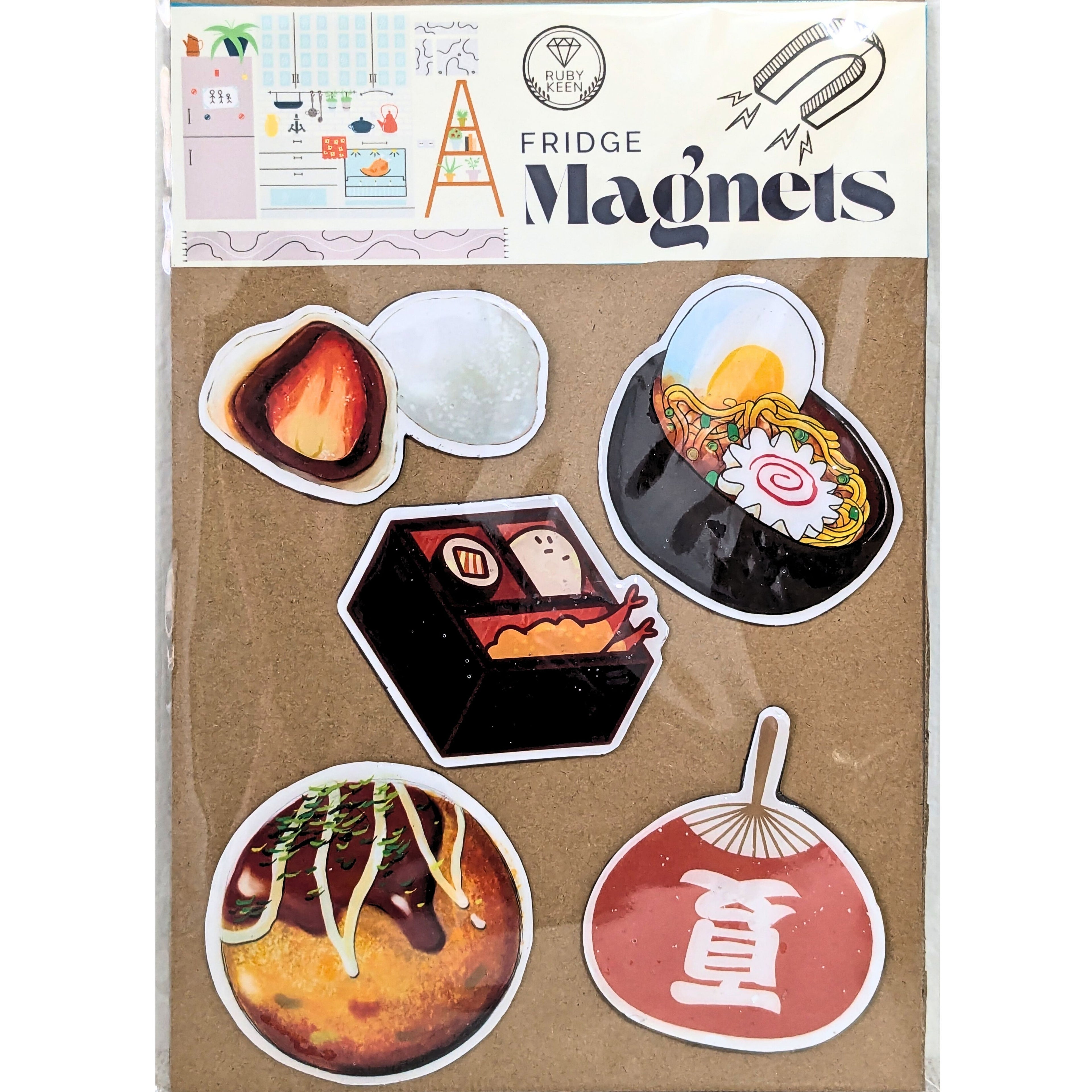 Japanese Food Themed Fridge Magnets Kitchen Decor Miniature Food Magnets image 0