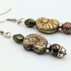 Czech Glass Nautalis Dangle Earrings image 4