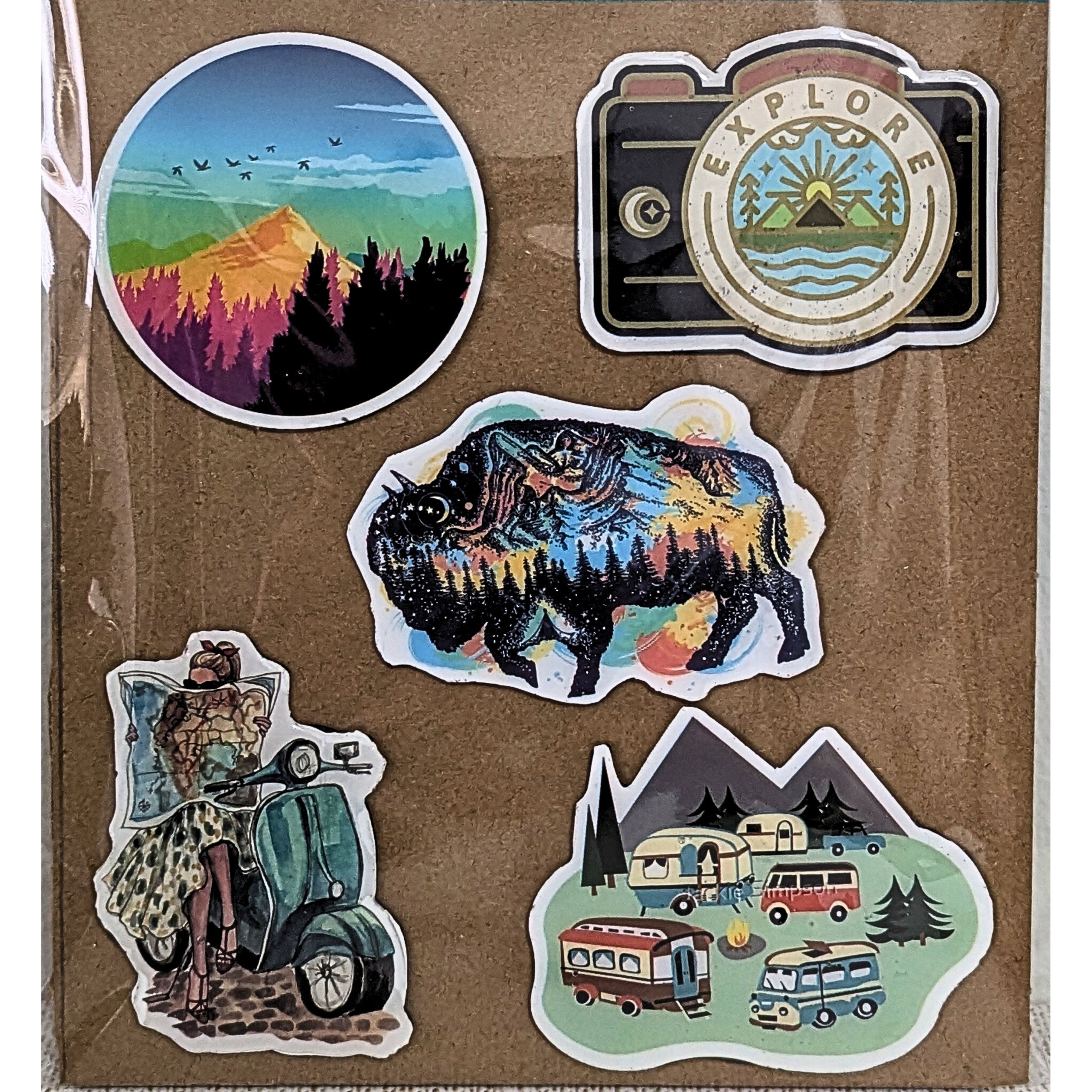 Travel Fridge Magnets – RV Vacation Decor – Road Trip Kitchen Ma image 1