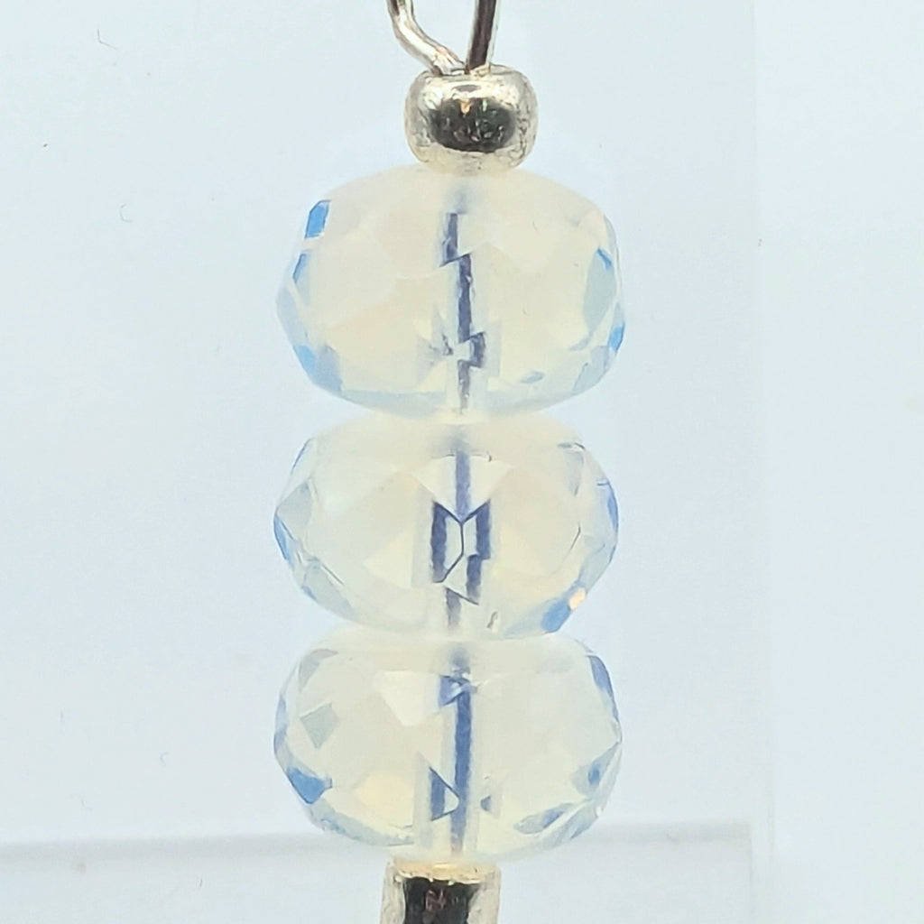 Clear Crystal Stacked Dangle Earrings image 3