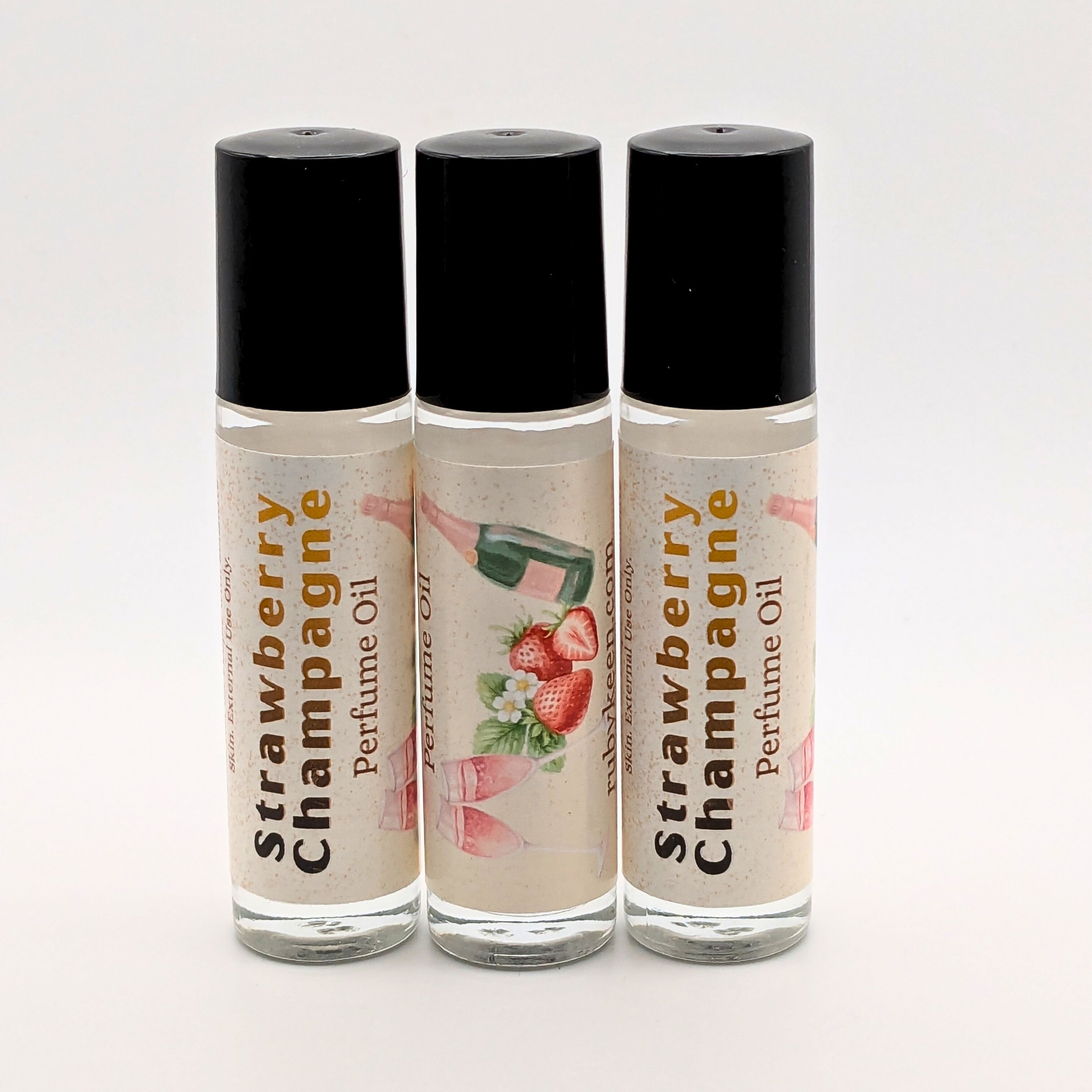 Strawberry Champagne Perfume Oil | Sweet Fruity Musk Scent | 7ml Rollerball image 4