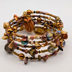 Elegant Fall Beaded Wrap Bracelet image 0