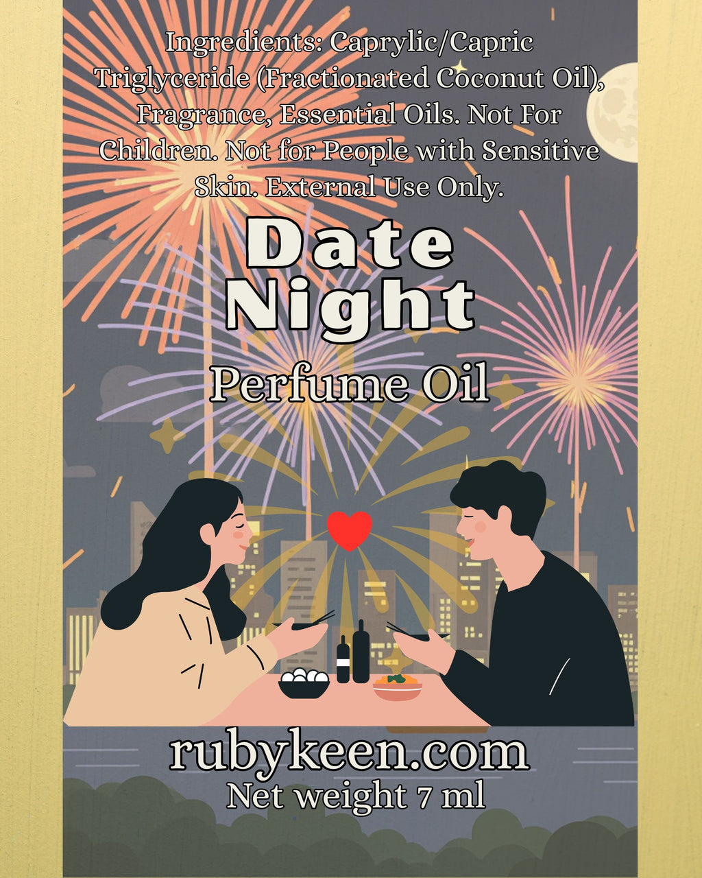 Date Night Perfume Oil | Romantic Peach, Vanilla Sugar and White Floral Scent image 4