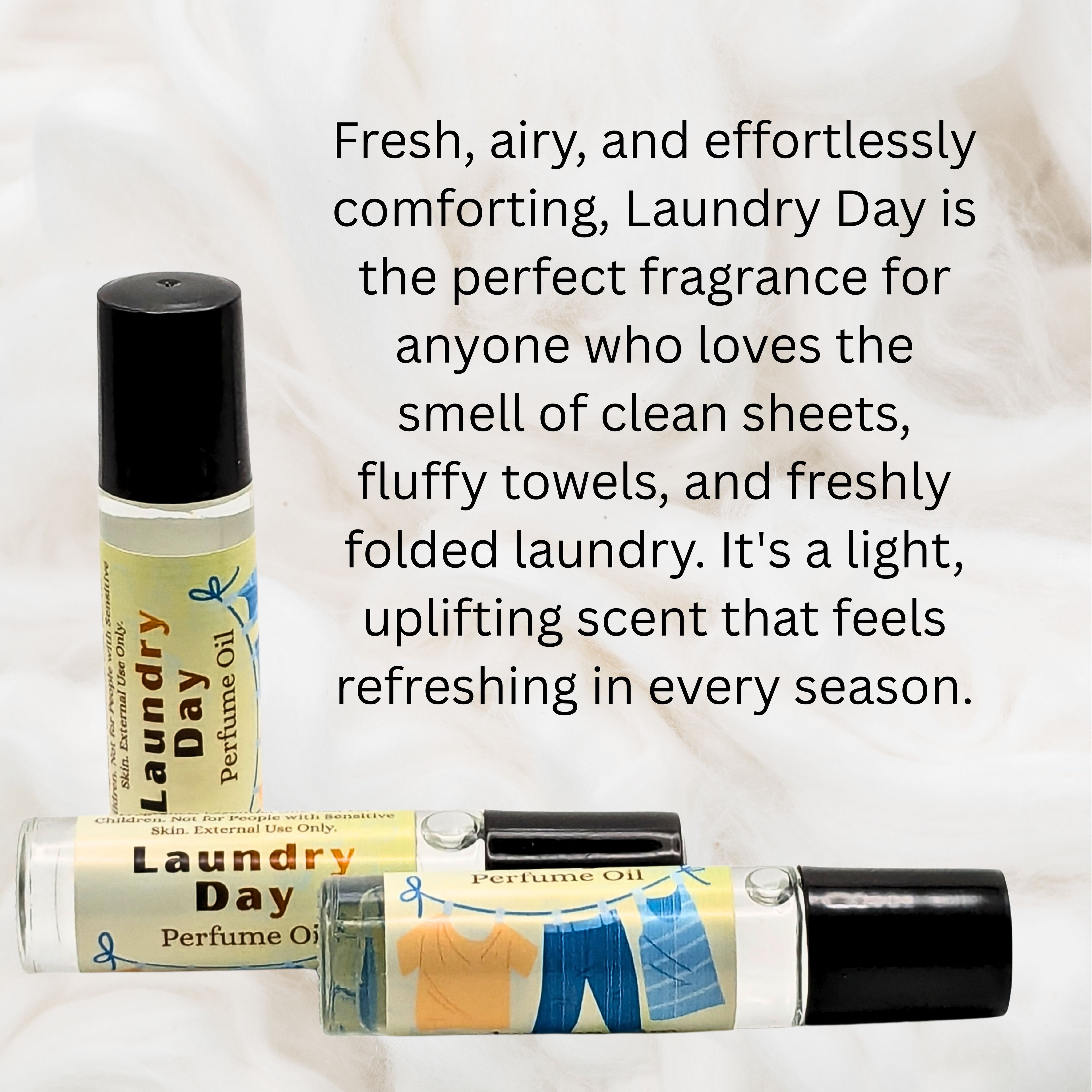 Laundry Day Perfume Oil | Fresh Rain & Cotton Fragrance | Clean Linen Scent image 1