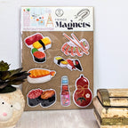 Sushi Themed Fridge Magnets Kitchen Decor Miniature Food Magnets image 2