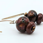 Burnt Orange Dangle Earrings image 3