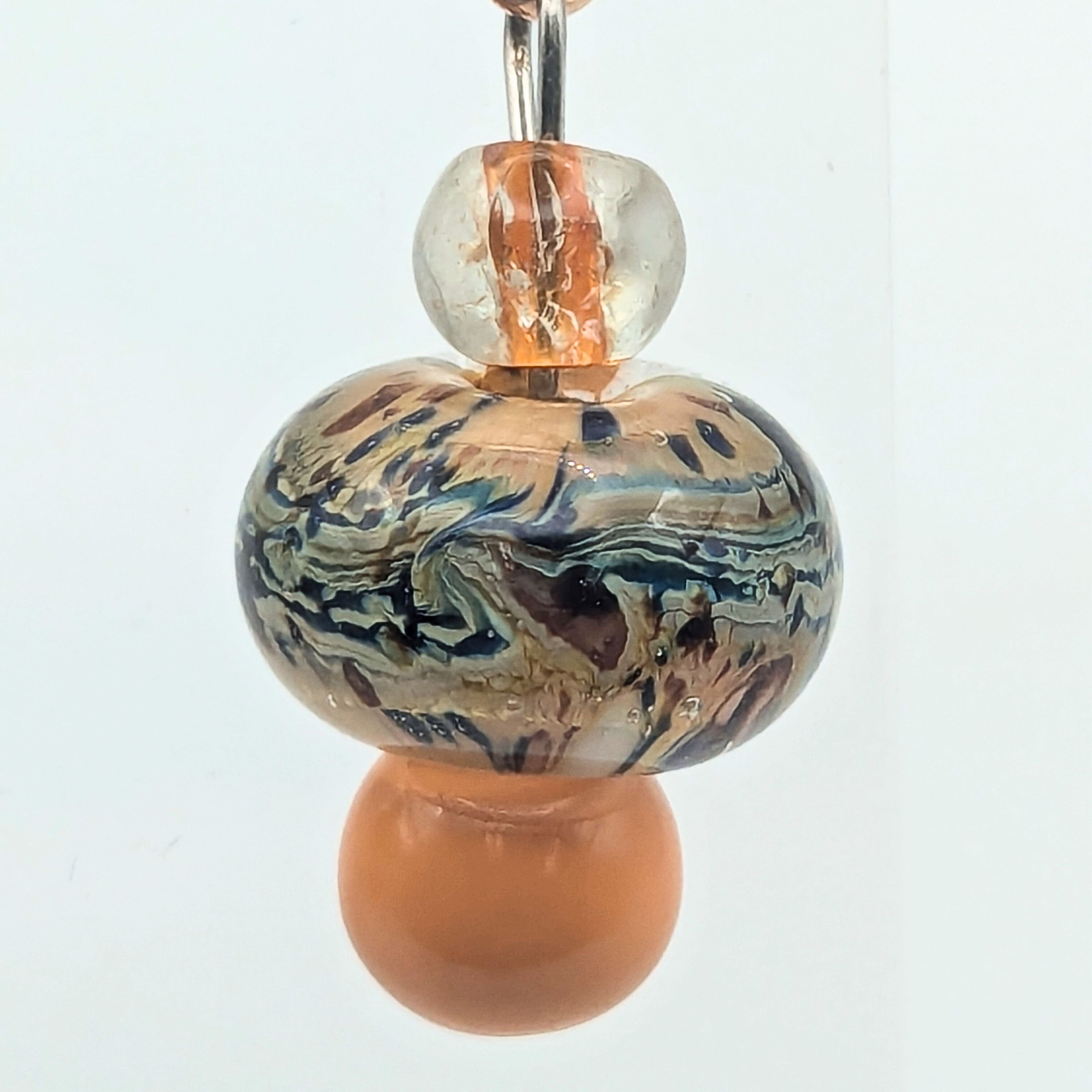 Orange Cream Dangle Earrings image 3