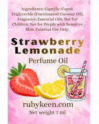 Strawberry Lemonade Perfume Oil | 7ml Fruity Citrus Roll On | Sweet Summer Scent image 2