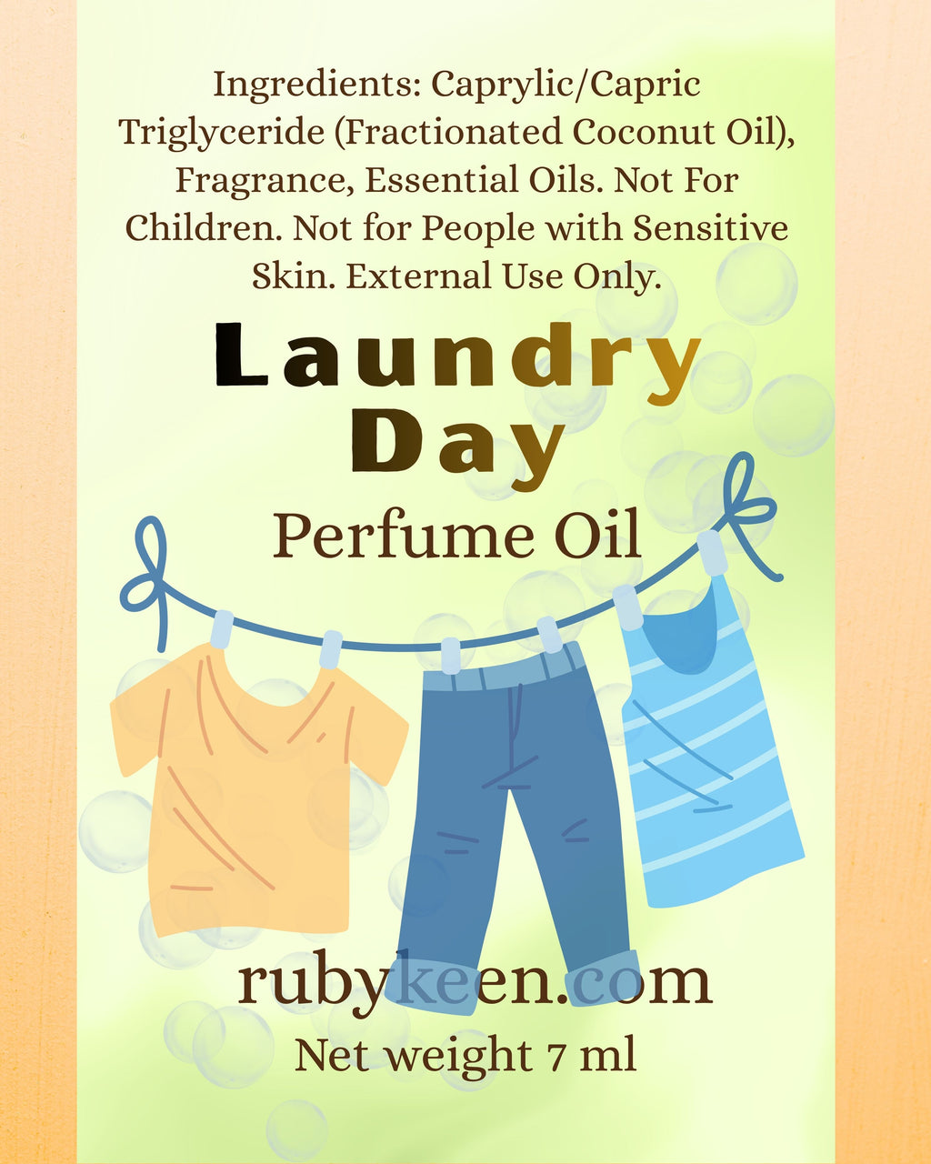 Laundry Day Perfume Oil | Fresh Rain & Cotton Fragrance | Clean Linen Scent image 5