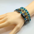 Peacock Beaded Bracelets for Women Jewelry Boho Beaded 3 Stacked Set image 0