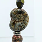 Czech Glass Nautalis Dangle Earrings image 2