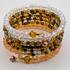 Beaded Cuff Bracelet With Vanilla Ice Cream Scoop image 2