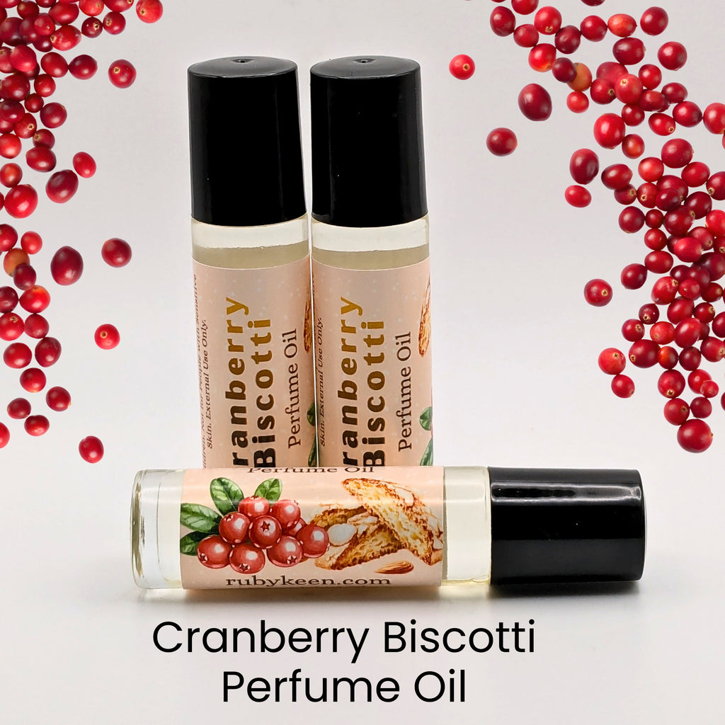 Cranberry Biscotti Perfume Oil | Sweet Vanilla Gourmand, 7ml Roll On image 0