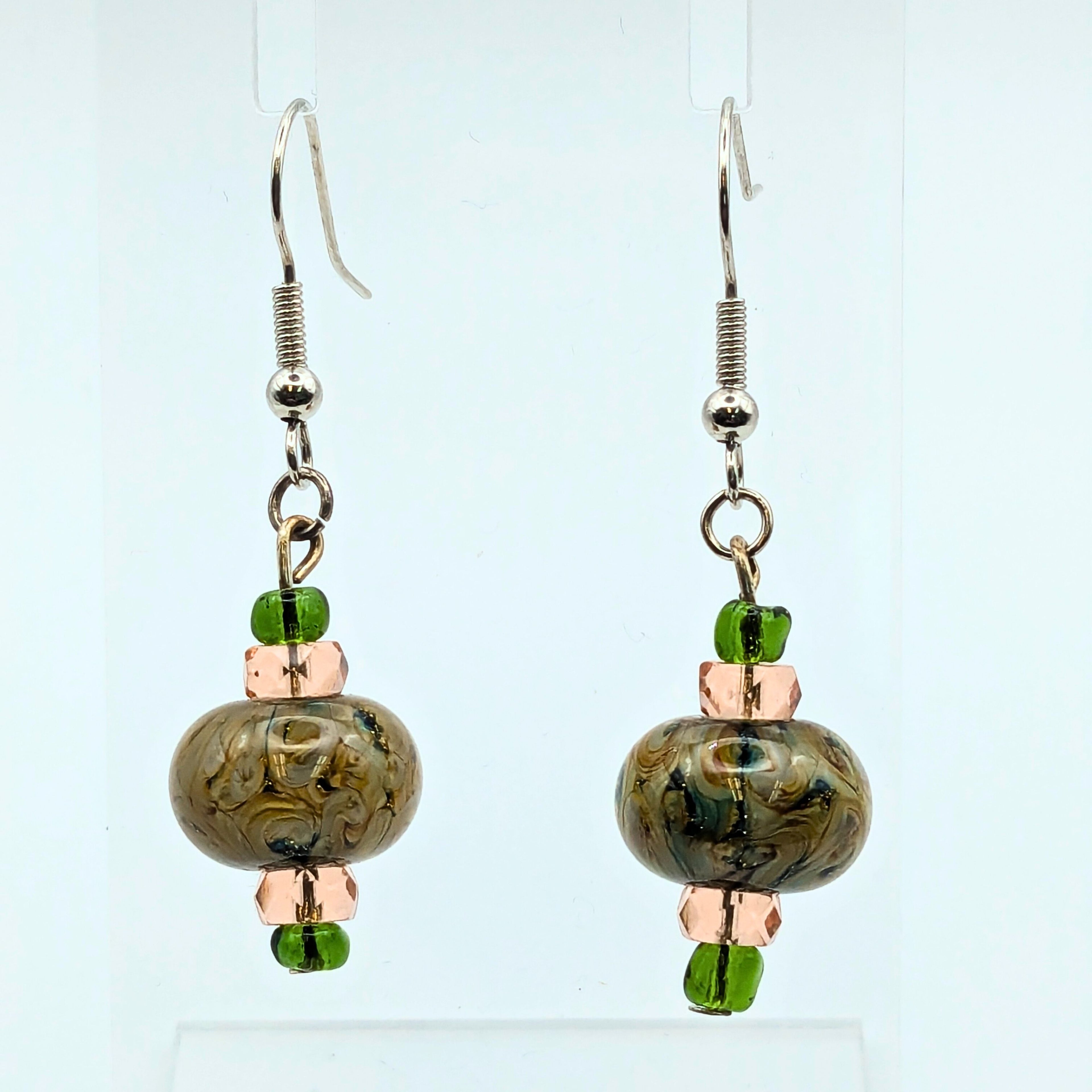 Sage Green Dangle Earrings image 3