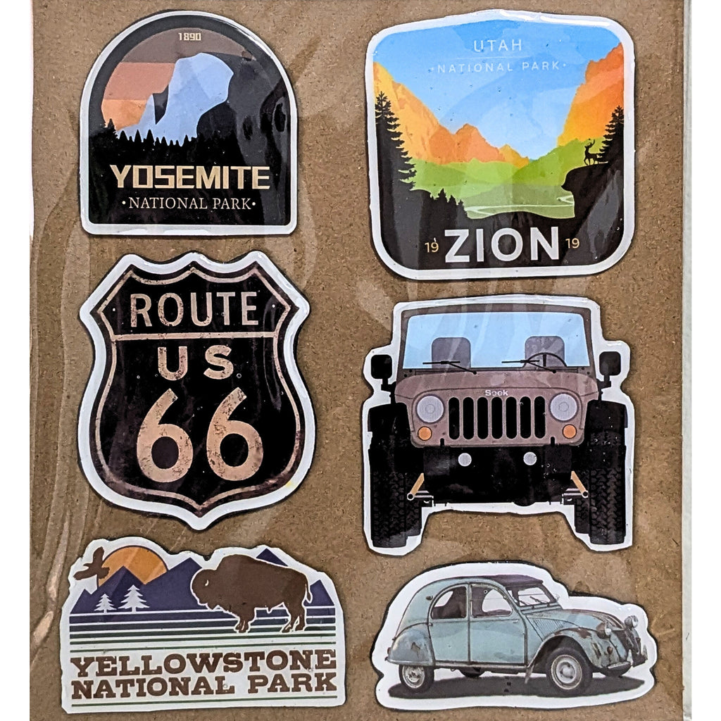 Travel Fridge Magnets – National Parks Camping Decor – Road Trip Kitchen Magnets image 1