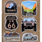 Travel Fridge Magnets – National Parks Camping Decor – Road Trip Kitchen Magnets image 1