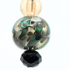 Green And Black Dangle Earrings image 4