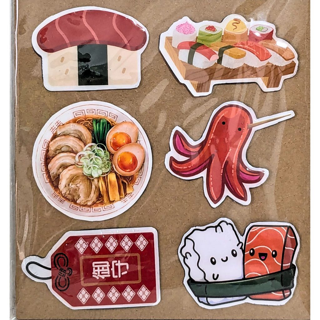 Sushi Platter Themed Fridge Magnets Kitchen Decor Miniature Food Magnets image 1