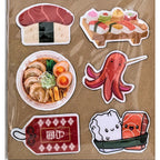 Sushi Platter Themed Fridge Magnets Kitchen Decor Miniature Food Magnets image 1