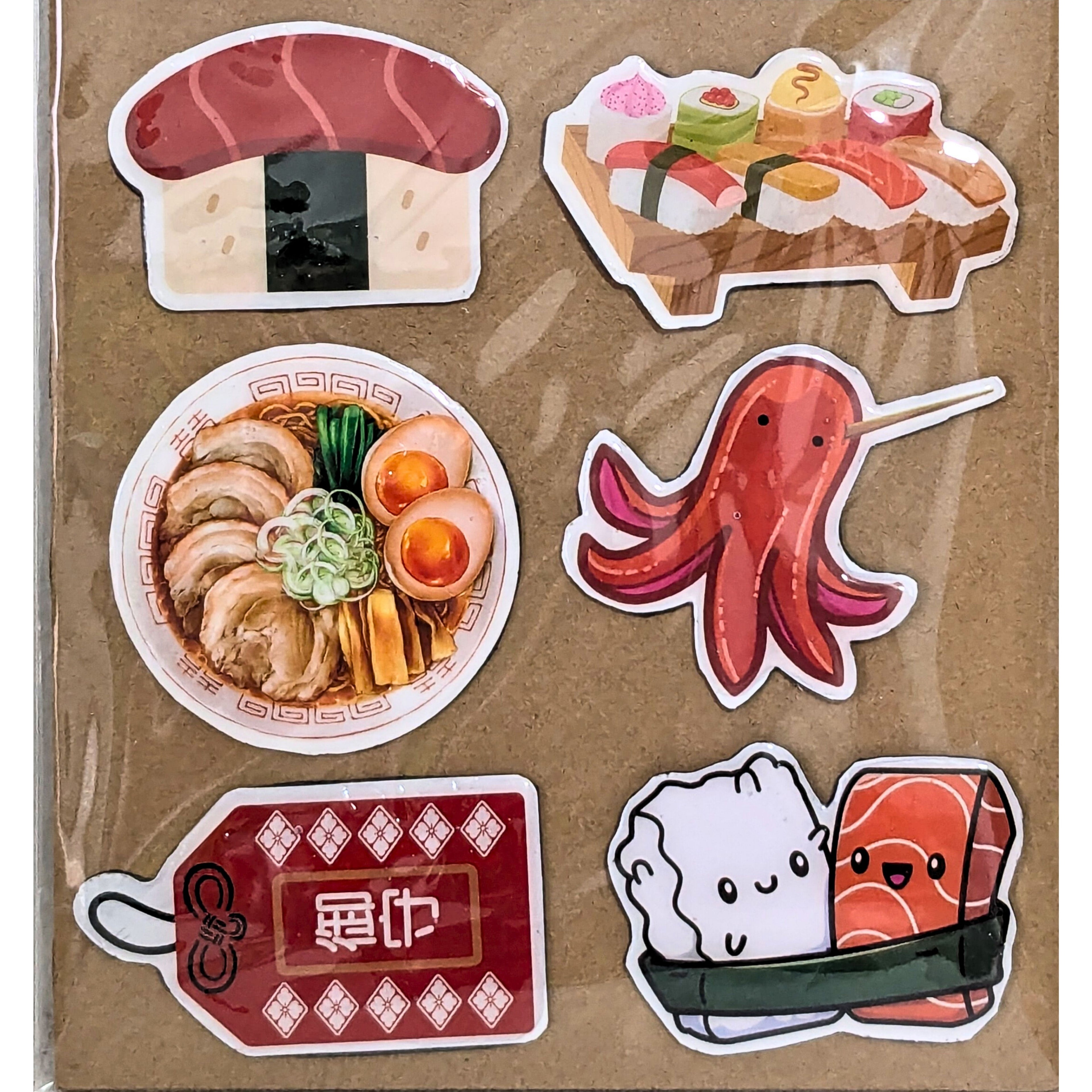Sushi Platter Themed Fridge Magnets Kitchen Decor Miniature Food Magnets image 1