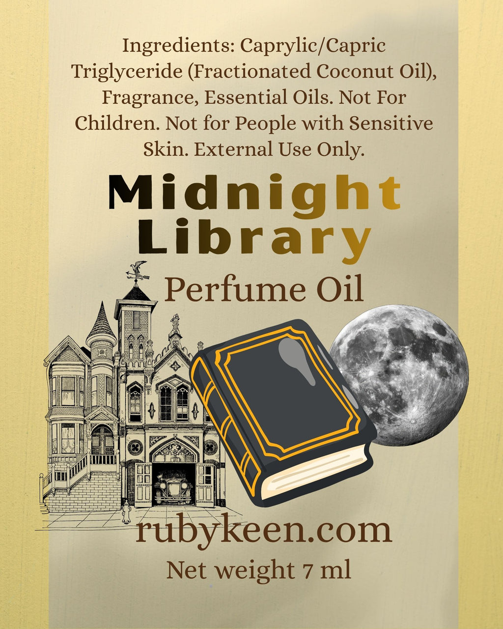 Midnight Library Perfume Oil | Dark Academia Fragrance | Leather, Tobacco image 3