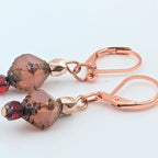 Pink Dainty Dangle Earrings image 3