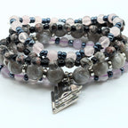 Gemstone Beaded Bracelets for Women Jewelry Boho Beaded 5 Stacked Set image 2