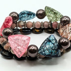 Beaded Bracelets for Women Jewelry Boho Beaded 3 Stacked Set image 3