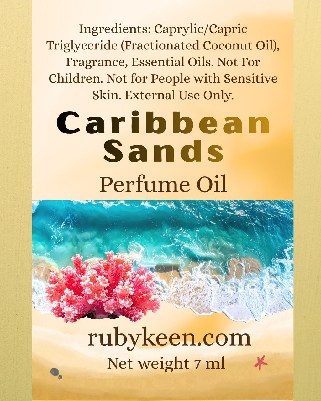 Caribbean Sands Perfume Oil | Tropical Fruit Fragrance | Tonka Bean Scent image 2