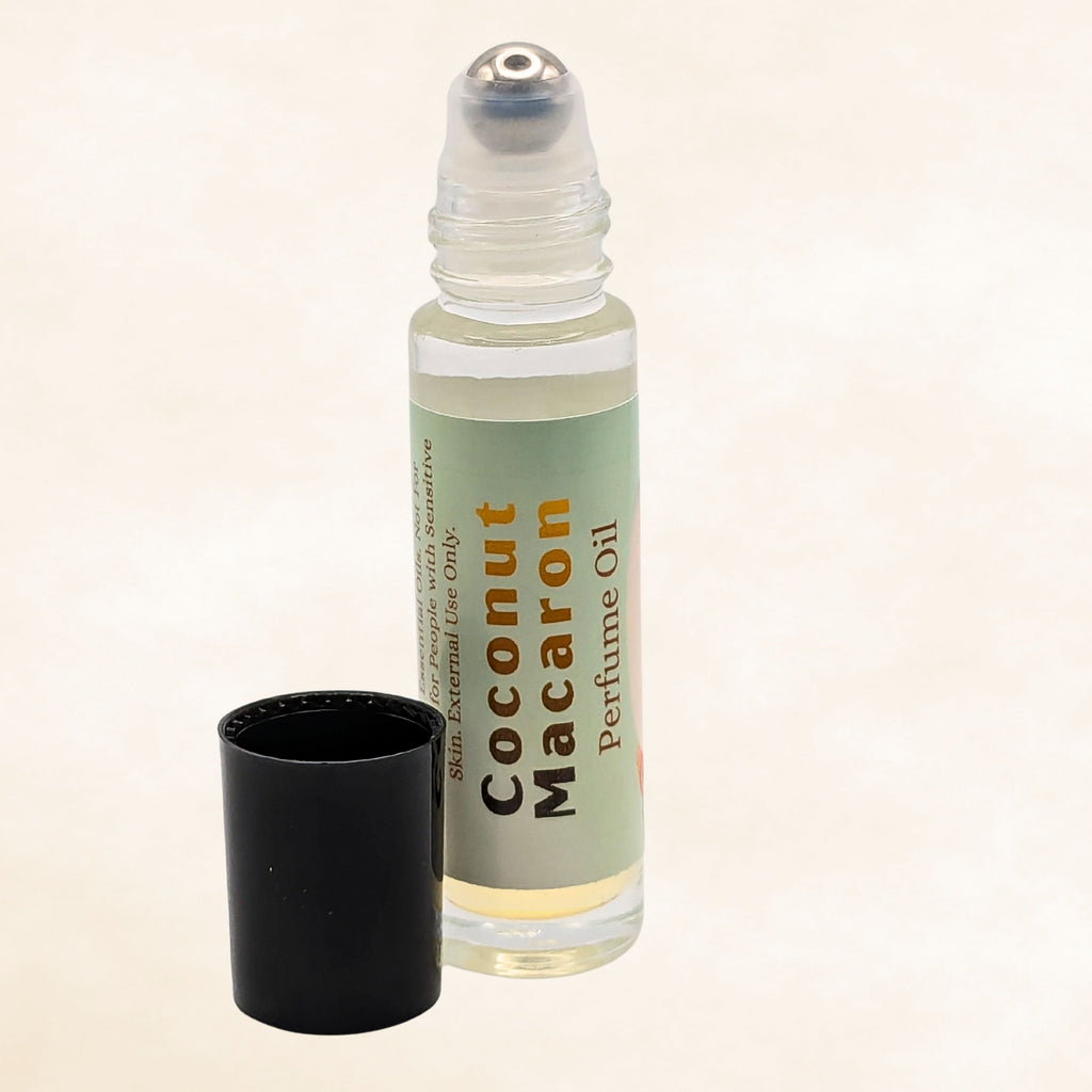 Coconut Macaron Perfume Oil | Sweet Coconut and Bakery Cookie Fragrance image 3
